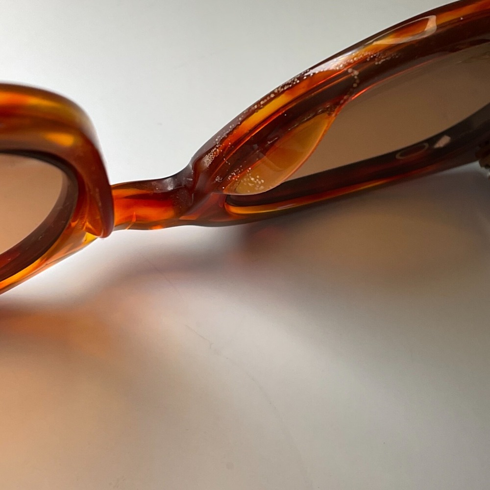 L.A. Eyeworks Vtg Sunglasses 123 104 Round Tortoiseshell Brown Frames Only - Picture 9 of 13